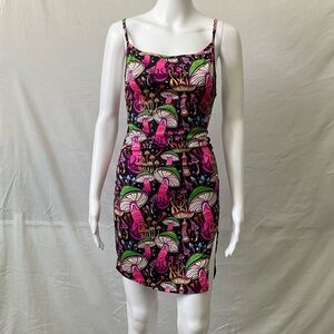 Neon mushroom mini dress 🍄‍🟫🌸